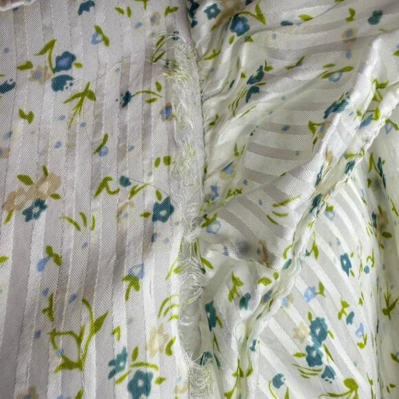 Free‎ People Sweetest Thing Mini Dress Women 4 Ivory Green Fairy Boho Floral - Picture 8 of 11